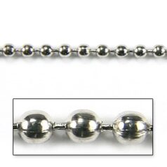 Chain, Gunmetal Plated Brass, 1.5mm Ball Chain