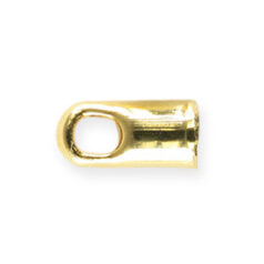 Connector Cap, Gold plated brass, 5.5x2.75mm
