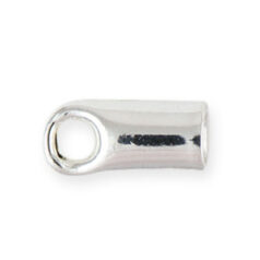 Chain, Rope chain clasp,Silver plated brass, 5.5x2.75mm, Lead Free
