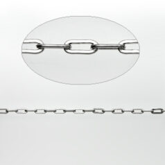 Chain, Imitation Rhodium plated brass, 4x2.1mm (Lengthx Width) Flat Rectangle link