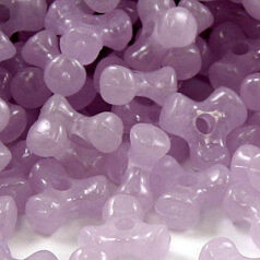 Bead, Acrylic or Plastic Tri-Bead, 10x5mm Fancy Triangle  - Glow-in-Dark - Lavender