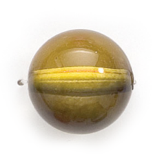 Bead, Acrylic Round Bead, 17mm - Olive