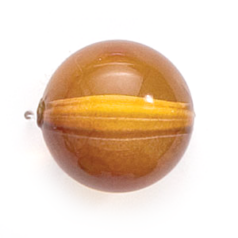 Bead, Acrylic Round Bead, 17mm - Amber