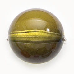 Bead, Acrylic Round Bead, 20mm - Olive