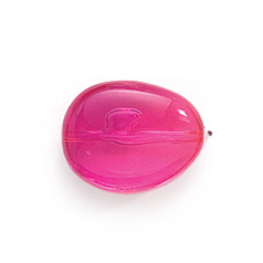 Bead, Acrylic Oval Bead, 25x32mm (12.75mm thickness)  - Pink