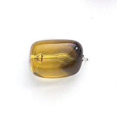 Bead, Acrylic Baroque Style,16x20mm - Deep Yellow/Grey