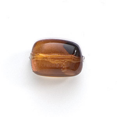 Bead, Acrylic Baroque Style,16x20mm - Amber/Brown