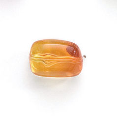 Bead, Acrylic Baroque Style,16x20mm - Light Orange to Orange