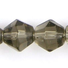 10mm faceted bicone(hole size:1.3mm)-Black Diamond   