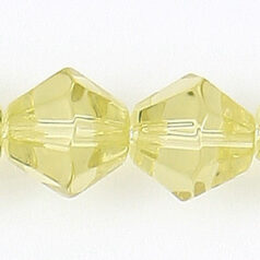 10mm faceted bicone(hole size:1.3mm)-Jonquil   