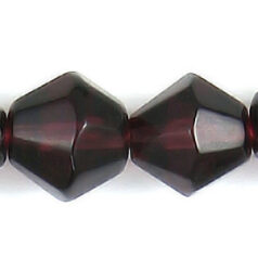 10mm faceted bicone(hole size:1.3mm)-Dark Amethyst   