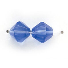 8mm Bicone(hole size:1.2mm) - Sapphire