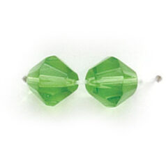 8mm Bicone(hole size:1.2mm) - Peridot