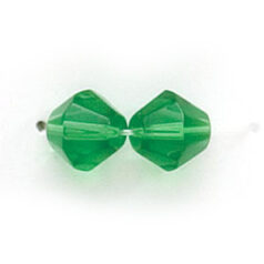 8mm Bicone(hole size:1.2mm) - Light Emerald