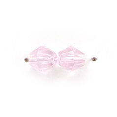 6mm Bicone(hole size:1.2mm) - Rosaline
