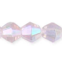 10mm faceted bicone (hole size:1.5mm) - Rosaline AB