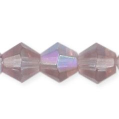 10mm faceted bicone (hole size:1.5mm) - Alexandrite AB