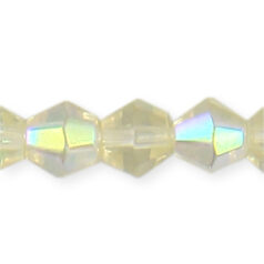 8mm faceted bicone (hole size:1.3mm), Jonquil