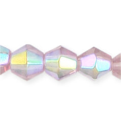 8mm faceted bicone (hole size:1.3mm), Light Amethyst 