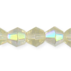  6mm faceted bicone AB (hole size:1.2mm), Jonquil 