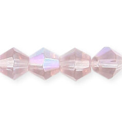  6mm faceted bicone AB (hole size:1.2mm), Alexandrite 