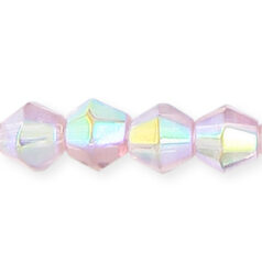  6mm faceted bicone AB (hole size:1.2mm), Light Amethyst 