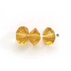 3x6mm Disc (hole size 1.2mm), Light Topaz