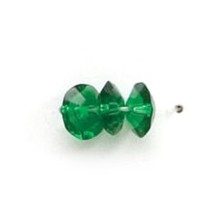 3x6mm Disc (hole size 1.2mm), Emerald