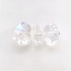 4x8mm Disc (hole size 1.3mm), Crystal AB