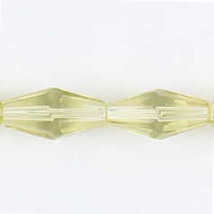 16x8mm faceted oval (hole size: 1.3mm),  Jonquil