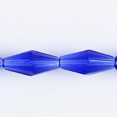16x8mm faceted oval (hole size: 1.3mm), Sapphire