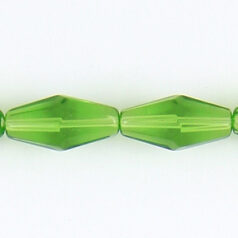 16x8mm faceted oval (hole size: 1.3mm),  Peridot