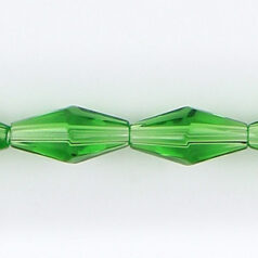 16x8mm faceted oval (hole size: 1.3mm), Light Emerald 