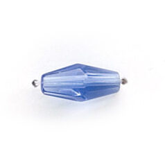 12x6mm Faceted Oval (hole size: 1mm), Sapphire