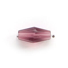 12x6mm Faceted Oval (hole size: 1mm), Dark Amethyst