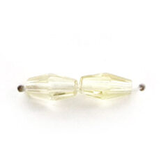 8x4mm Faceted Oval (hole size: 1mm) , Jonquil