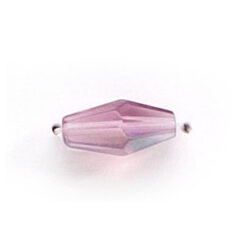 12x6mm Faceted Oval (hole size:1mm), Light Amethyst AB