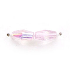 8x4mm Faceted Oval (hole size:0.7mm), Rosaline AB