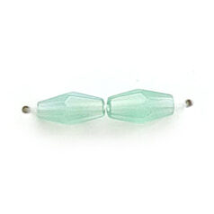 8x4mm Faceted Oval (hole size:0.7mm),  Opal Green AB