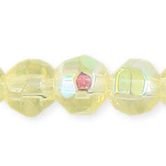 10mm faceted round (hole size: 1.1mm), Jonquil AB