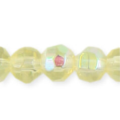 8mm Faceted Round (hole size:1.2mm), Jonquil AB