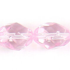 13x10mm faceted oval (hole size 1.3mm), Rosaline, 