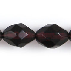 11x8mm faceted oval (hole size 1.3mm), Dark Amethyst,