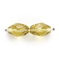 9x6mm Faceted Oval (hole size:1.2mm), Olive