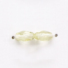 7x4mm Faceted Oval (hole size:1.2mm), Jonquil
