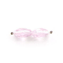 7x4mm Faceted Oval (hole size:1.2mm), Rosaline