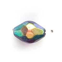 13x10mm Faceted Oval (hole size:1.3mm), Tanzanite AB