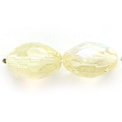 11x8mm Faceted Oval (hole size:1.3mm), Jonquil AB