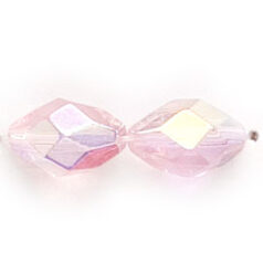 11x8mm Faceted Oval (hole size:1.3mm), Rosaline AB