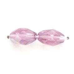 7x4mm Faceted Oval (hole size:0.7mm), Light Amethyst AB